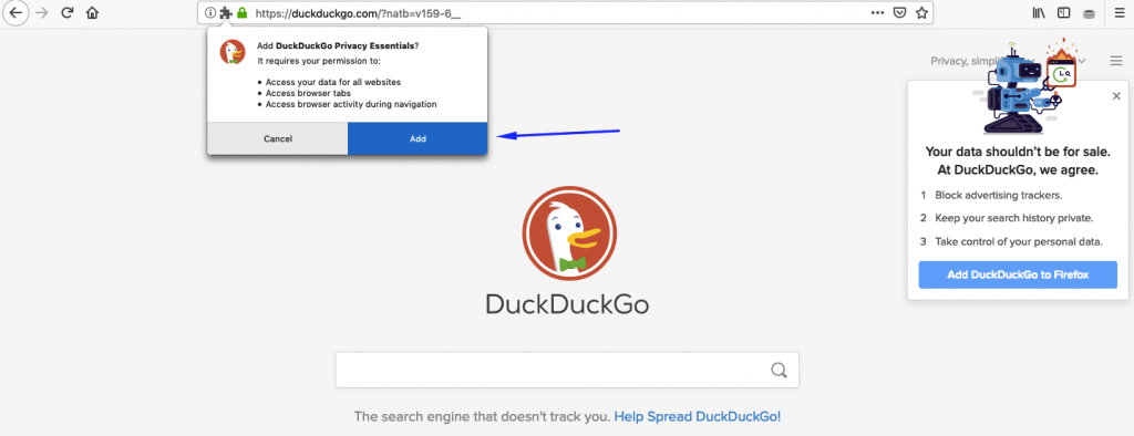 how to use DuckDuckGo