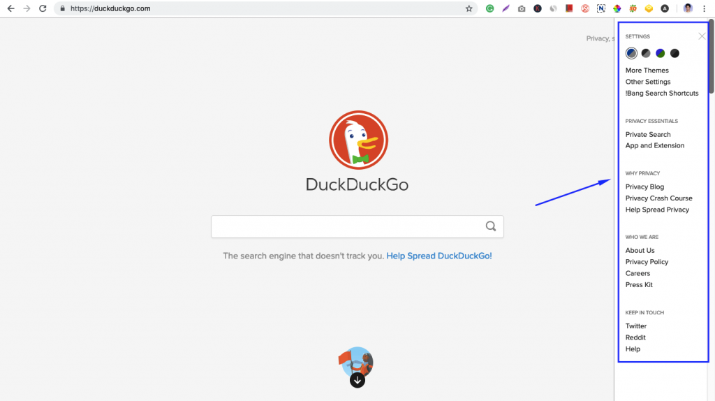 how to use DuckDuckGo