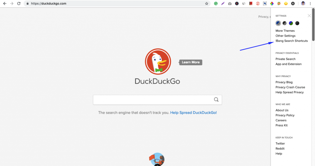 how to use DuckDuckGo