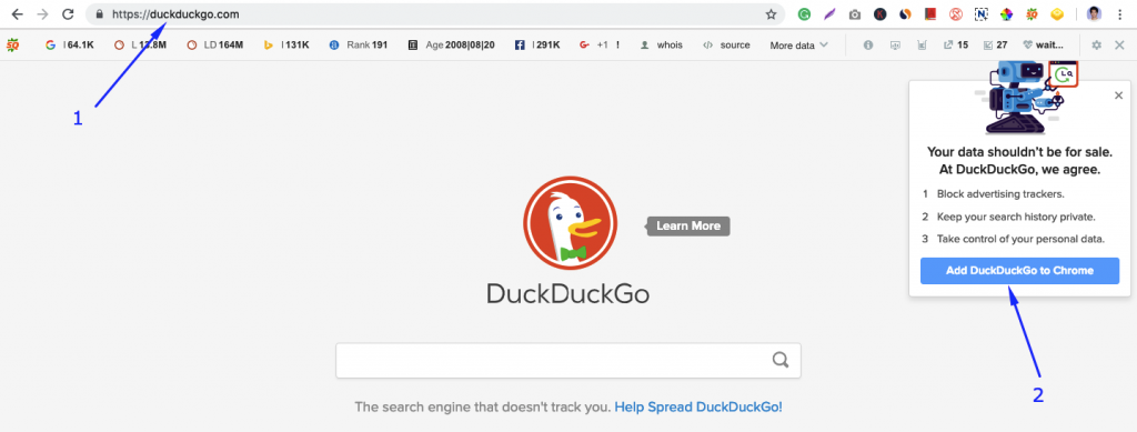 how to use DuckDuckGo
