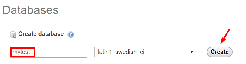 nome do banco de dados - como instalar o WordPress no Localhost