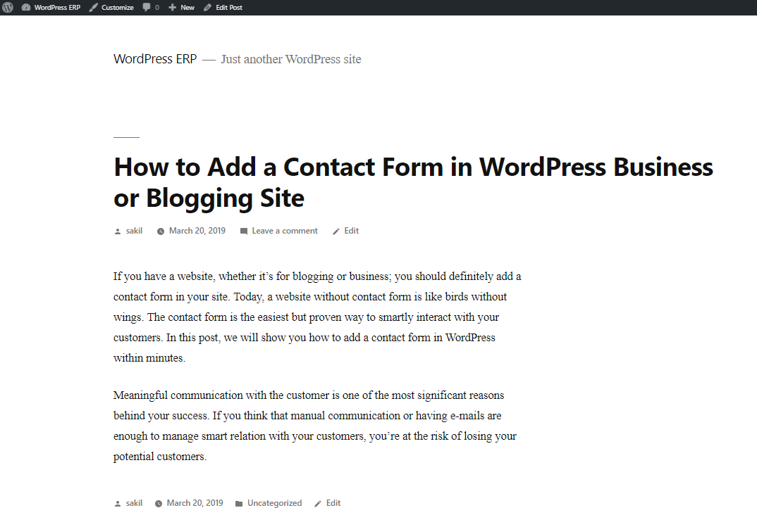 final output- How to Install WordPress on Localhost
