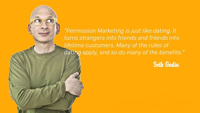 a graphic on Seth godin's marketing ideas and blog