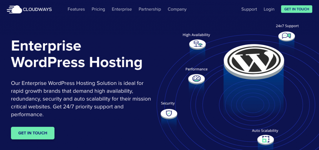 This is an image of the WordPress Cloudways hosting