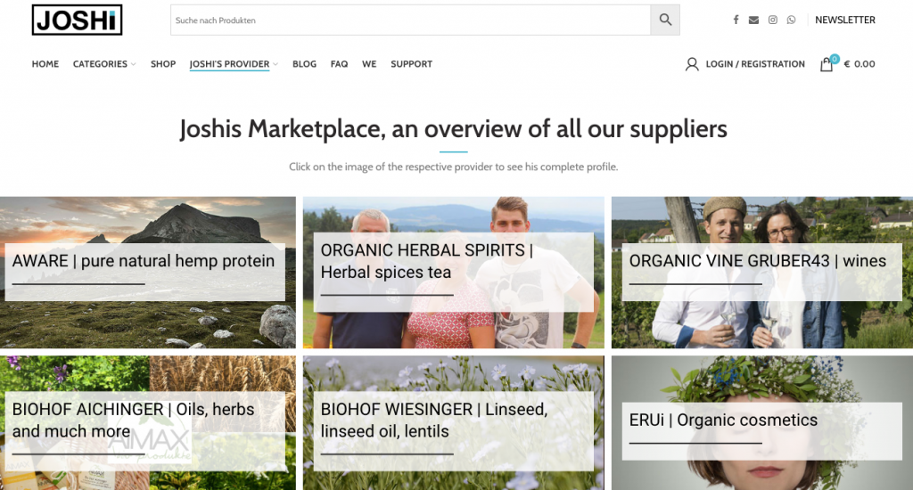 Joshi healthcare marketplace vendors