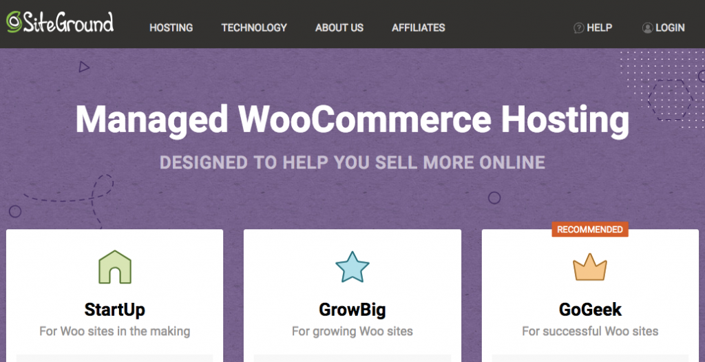 Siteground WooCommerce Hosting