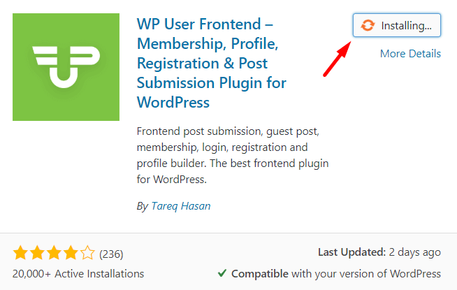 WPUF- Custom WordPress registration page