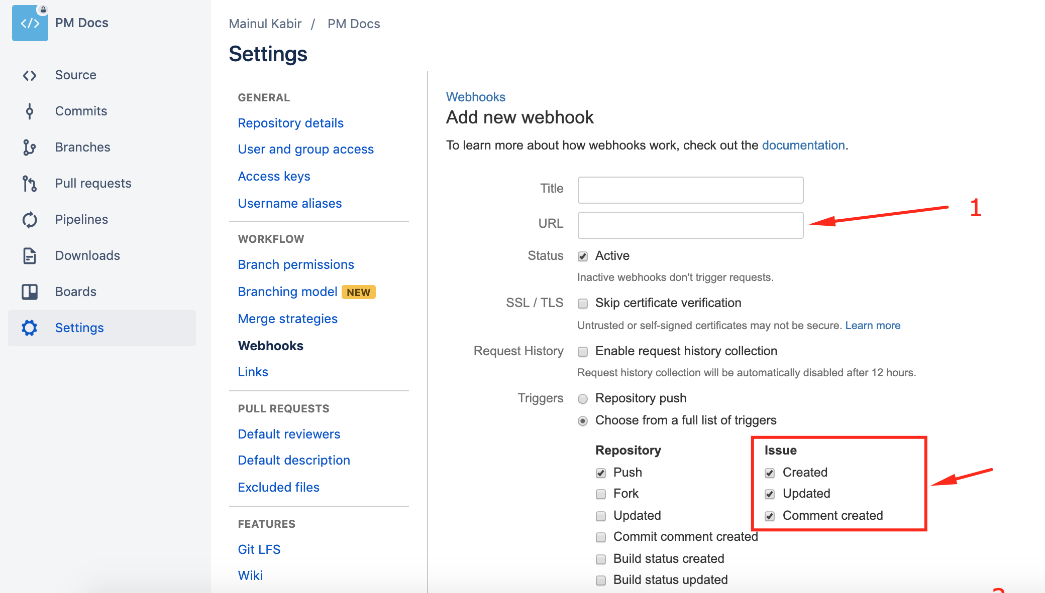 How to Activate Github & Bitbucket