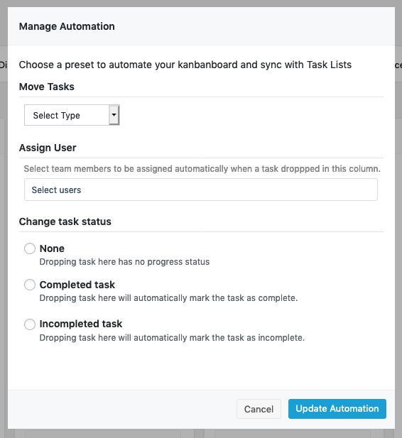 Step must be done to automation work in WP Project Manager