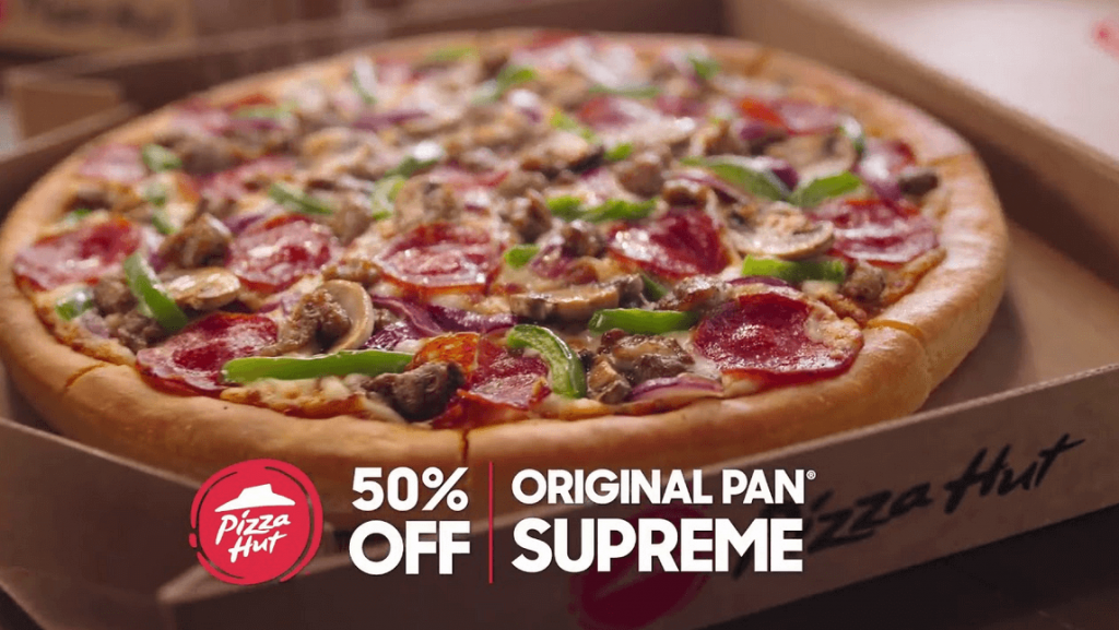 Retargeting campaign example- pizza hut