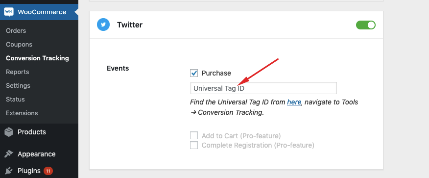 WooCommerce analytics conversion tracking