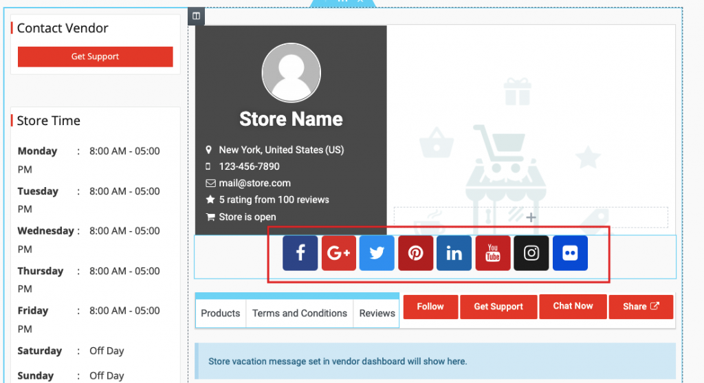 this is a screenshot of Store Design