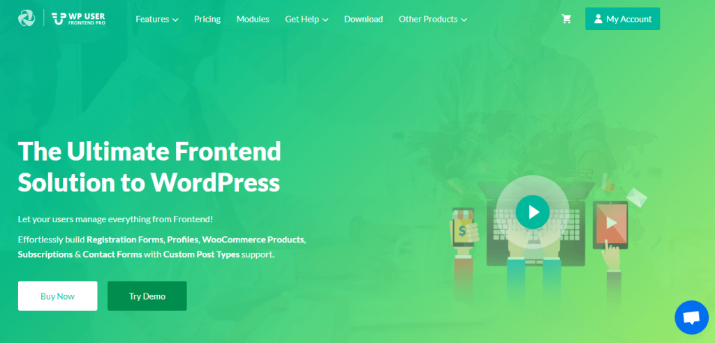 WordPress frontend solution plugin