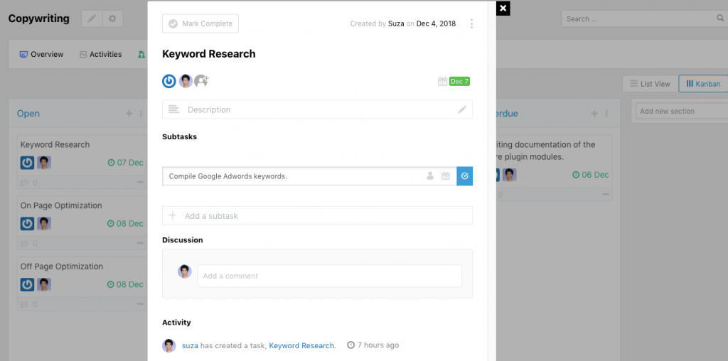 add-subtask-kanban-board