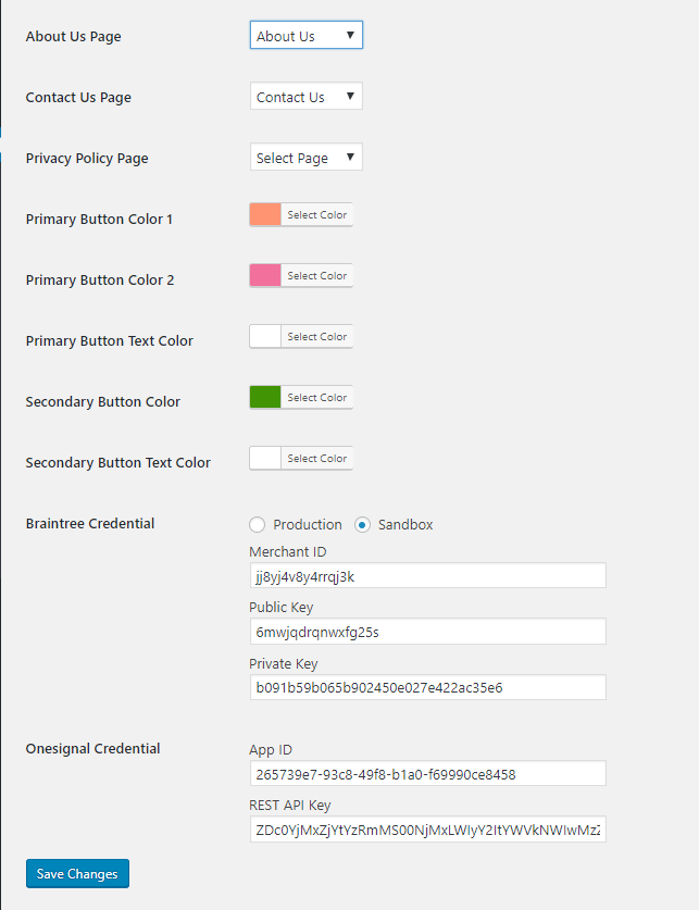 Dokan Mobile App Settings weDevs