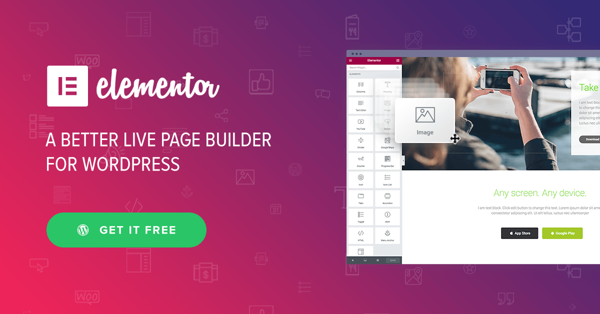 Elementor page builder plugin