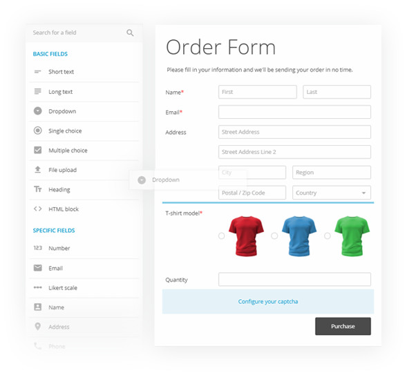 simple order form