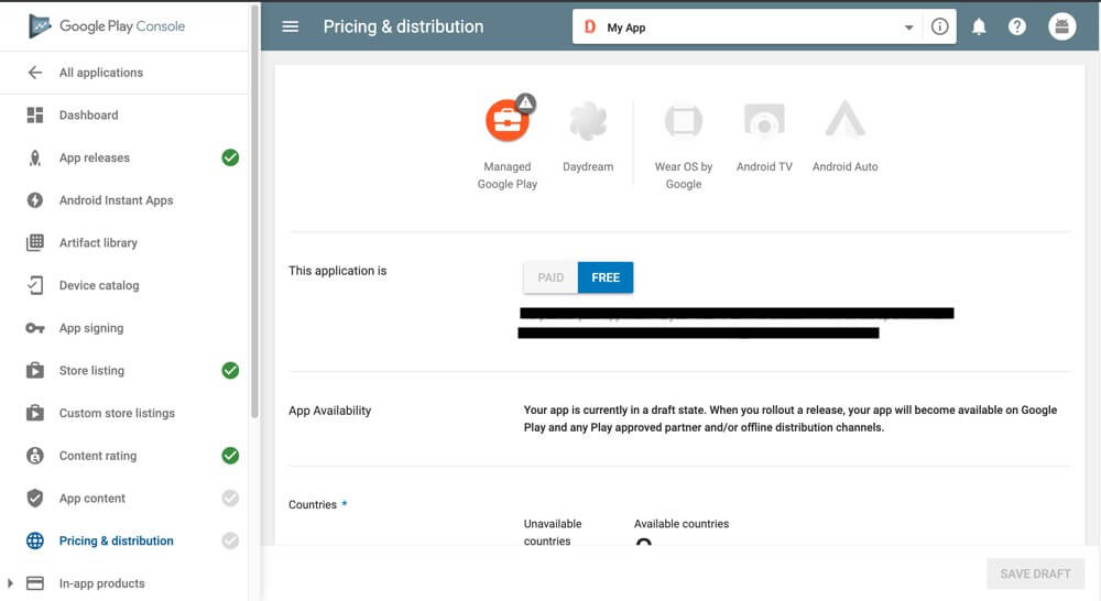 This image shows Pricing and distribution