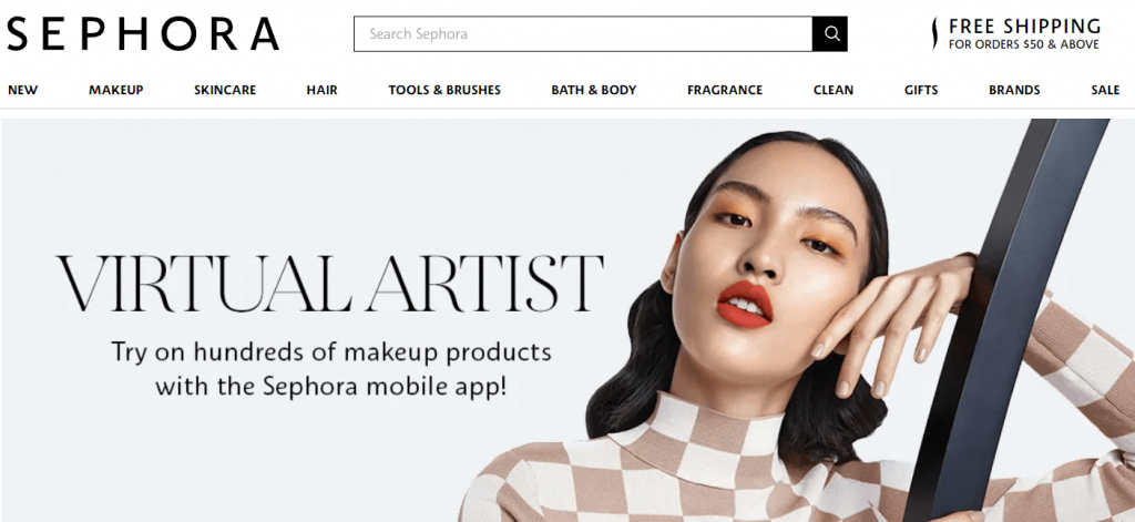 Sephora virtual artist helps customers to make a reliable choice