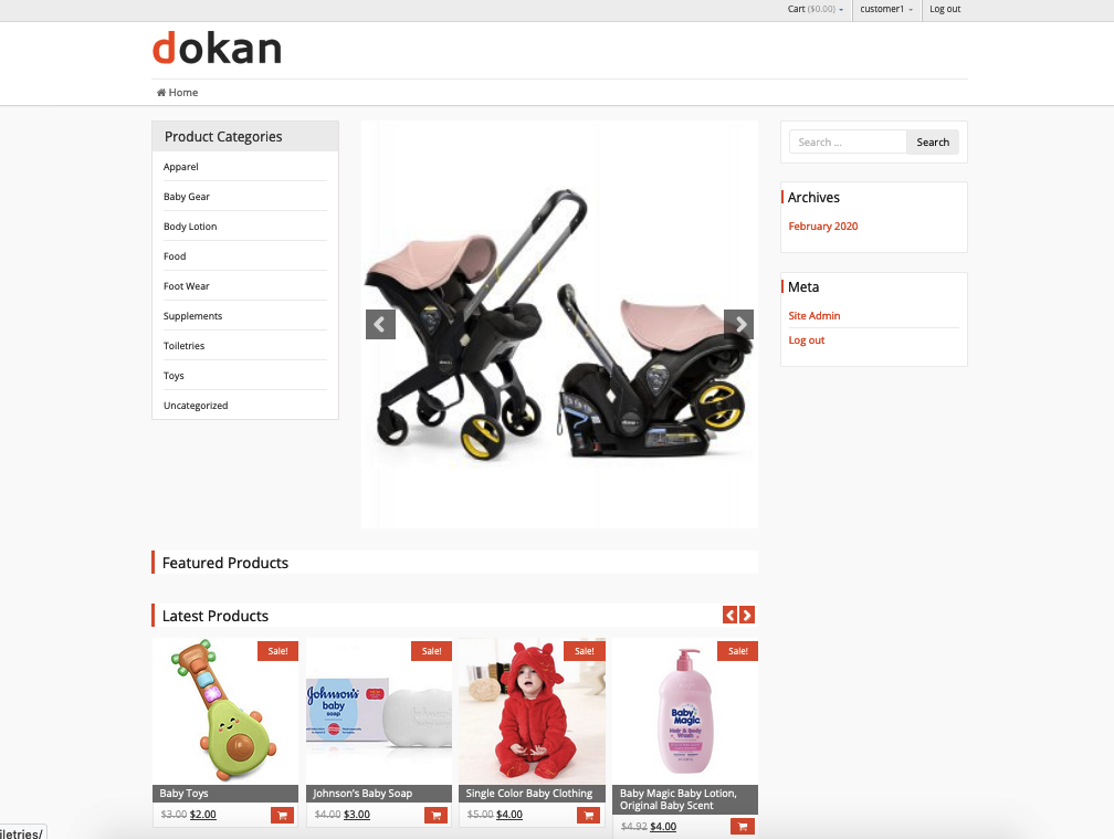 create baby products online marketplace