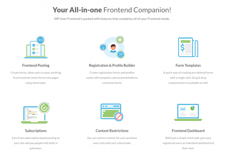 An illustration showing submitting posts from WordPress frontend got easier with WP User Frontend