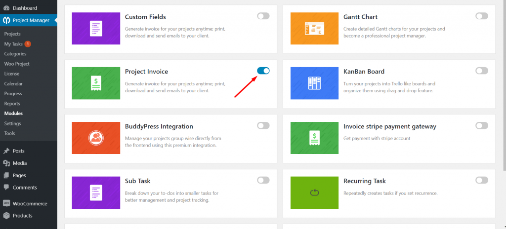 invoice module