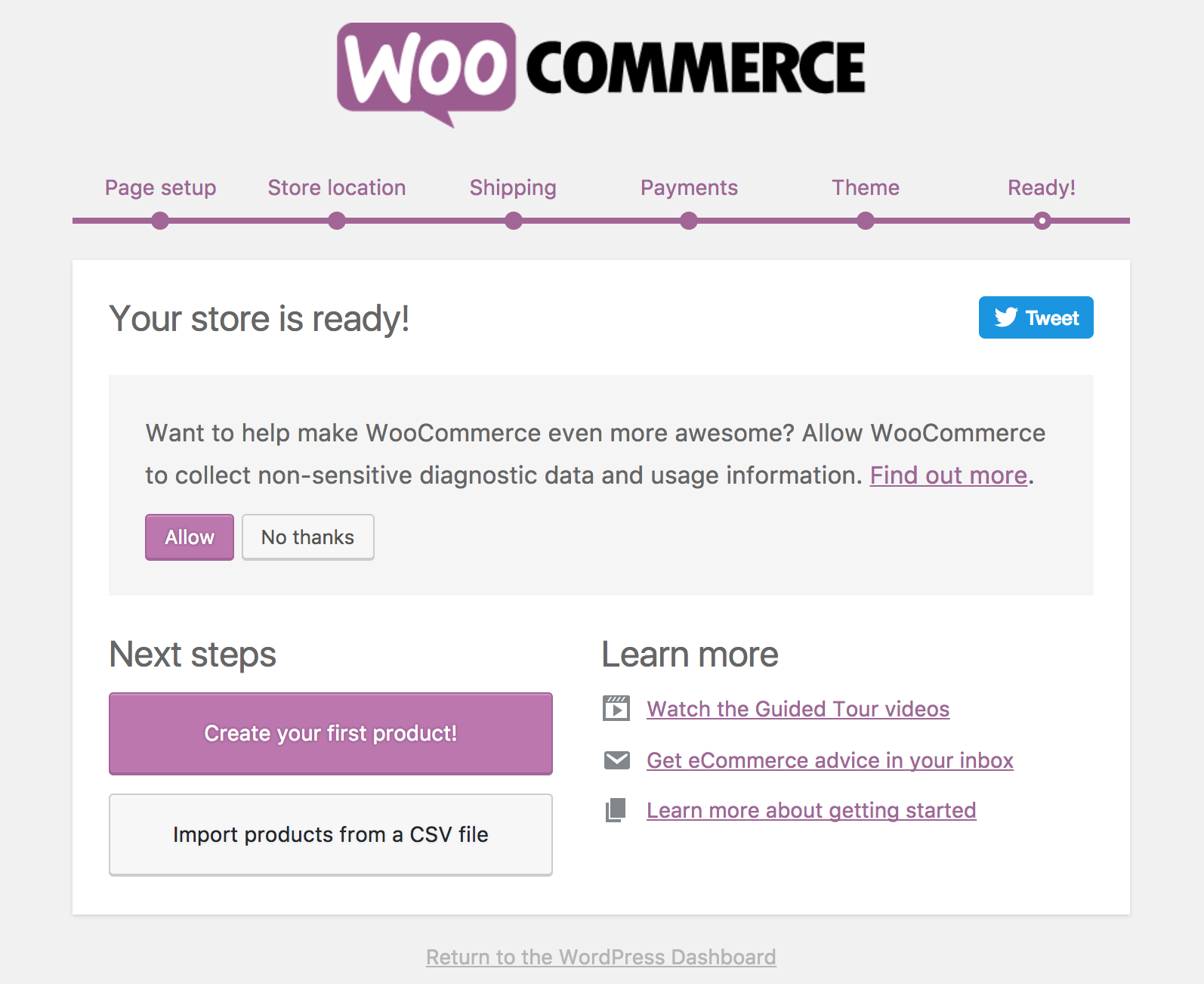 WooCommerce Configuration