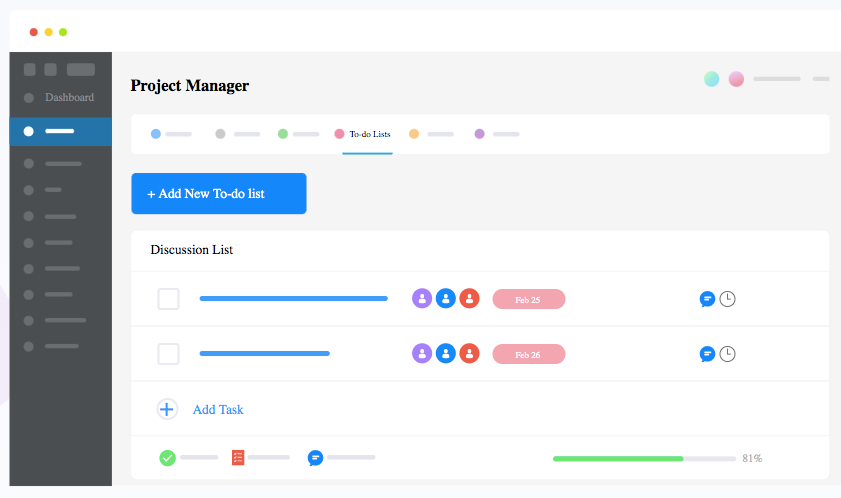 Project Manager Task List