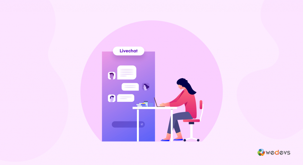 An illustration of eCommerce UX best practices with livechat 