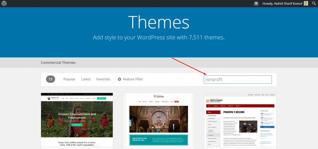 Choosing the right theme for WordPress