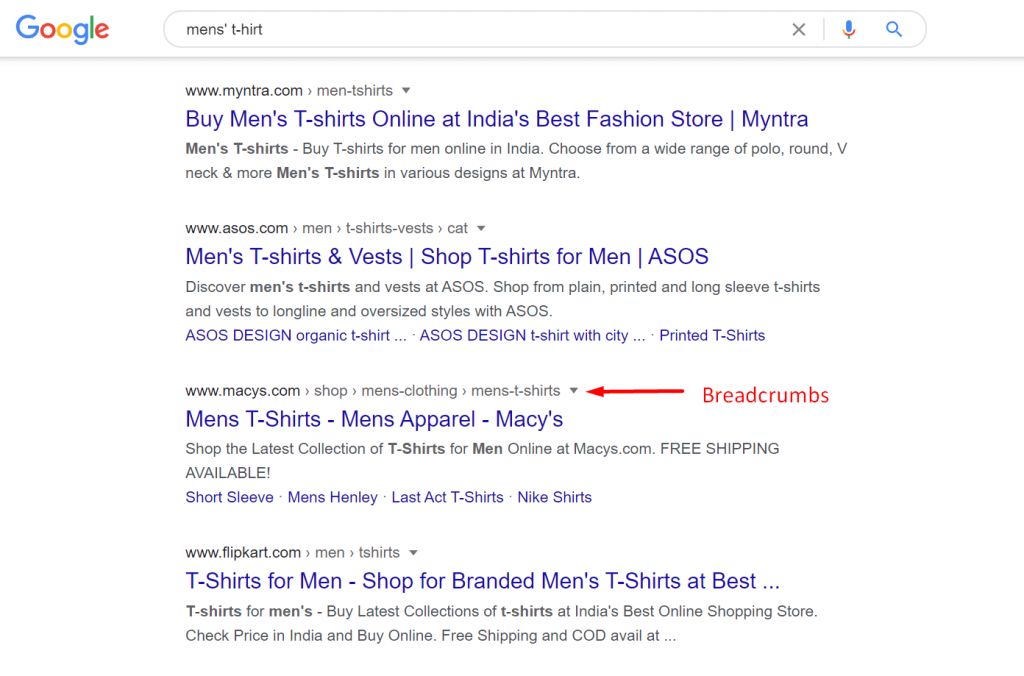 This is an image of breadcrumbs-eCommerce-seo