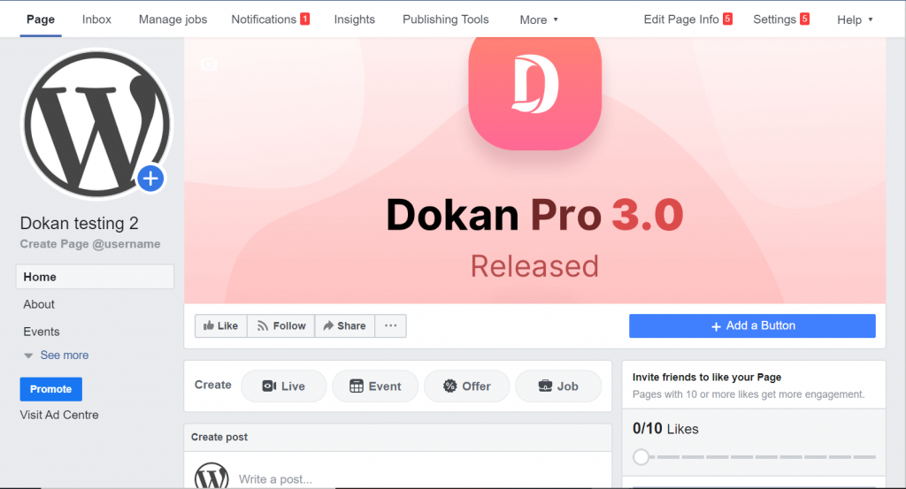 dokan live chat with facebook messenger