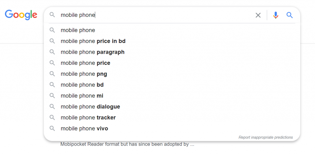This is the image of the google-suggest