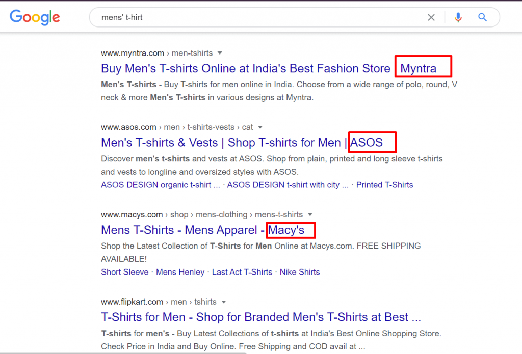 title tags eCommerce SEO tips
