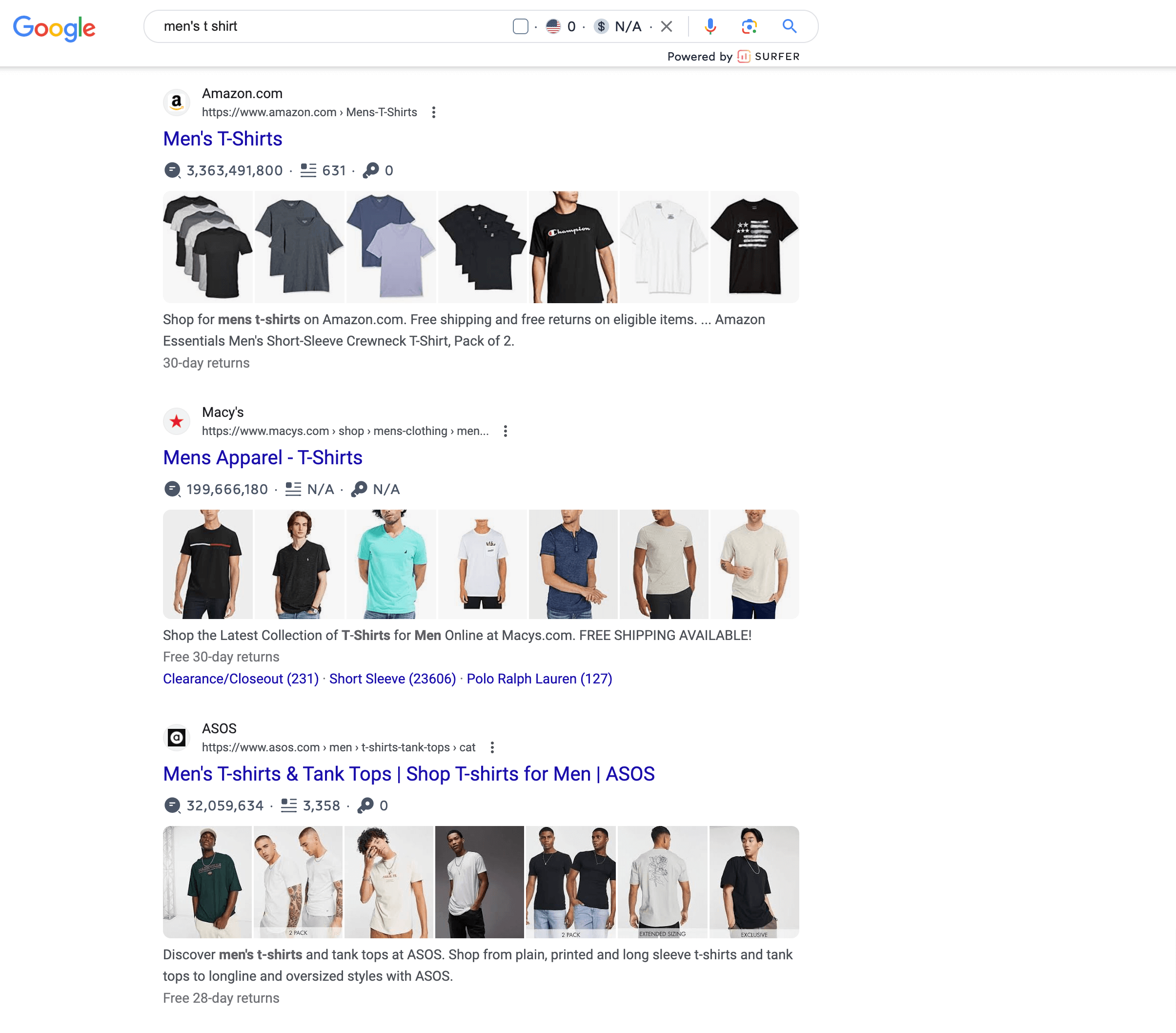This is a screenshot for Google title tags for eCommerce SEO tips