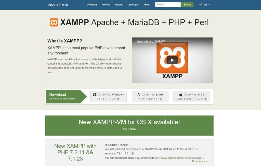 How to download xampp