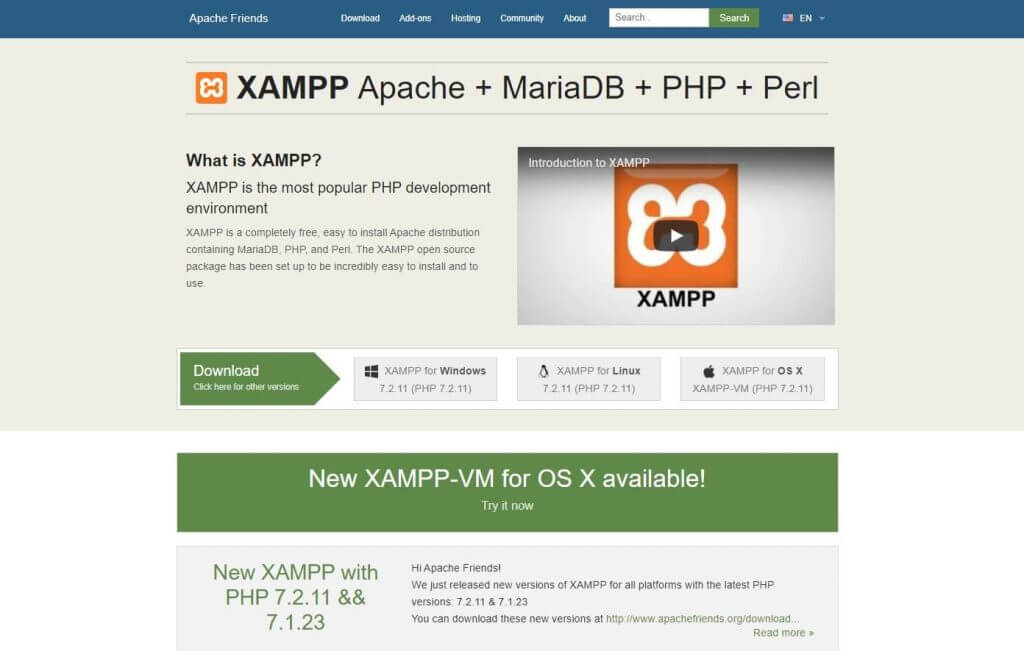 Como baixar o xampp