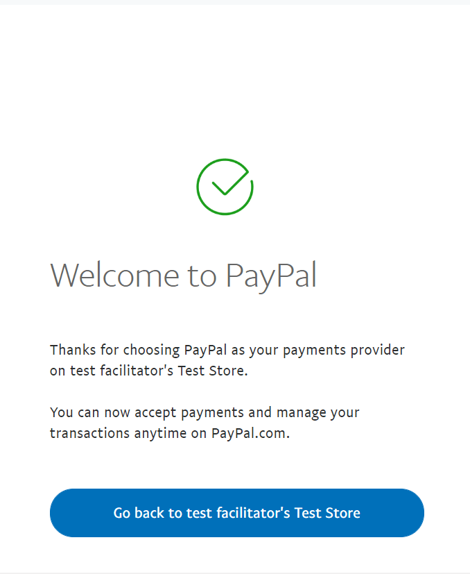 welcome to paypal