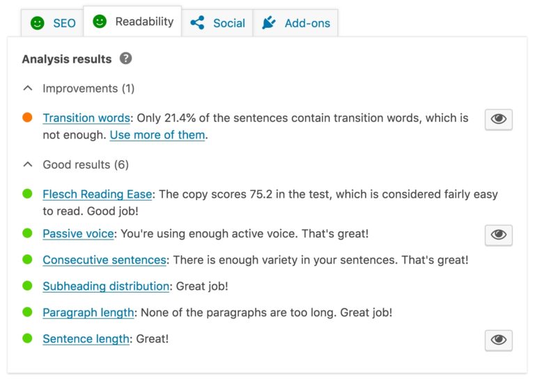 article readability