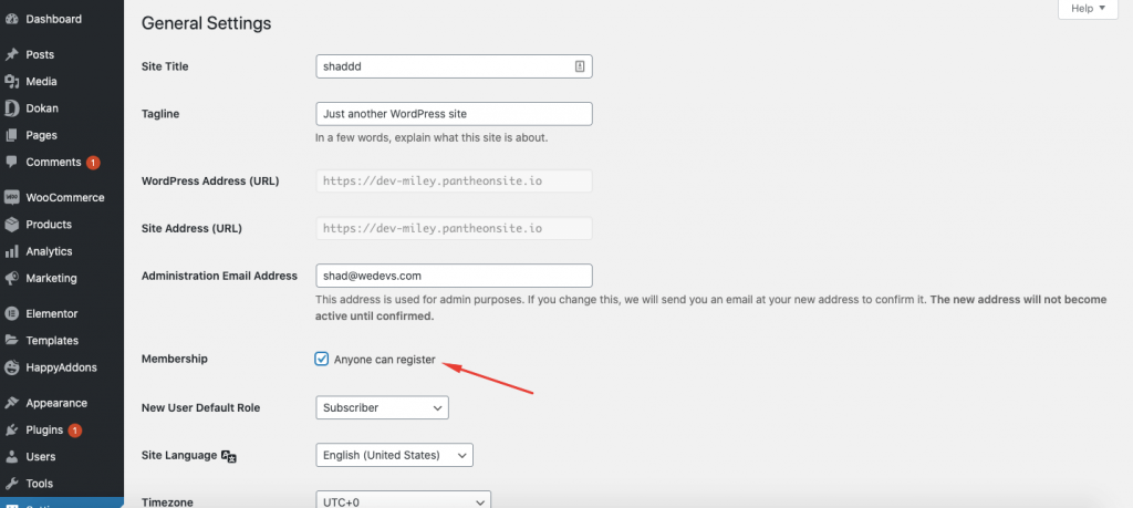 This image shows dokan registration form