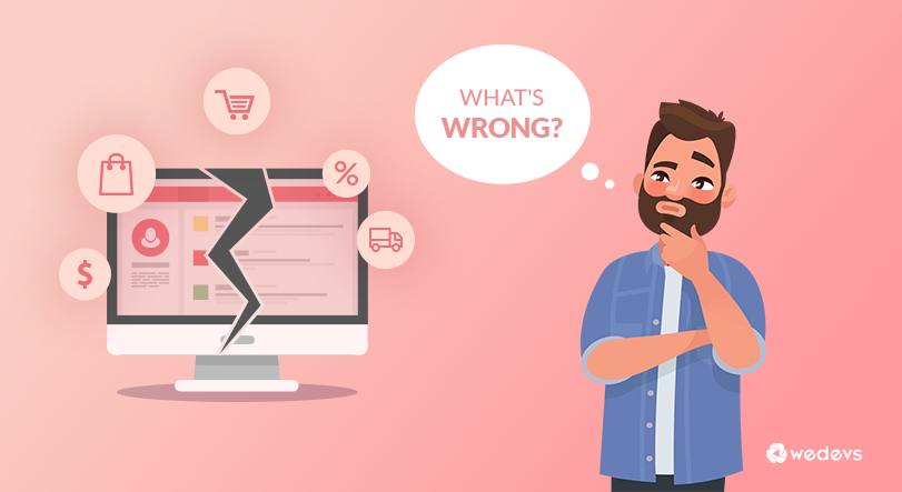 an illustration on dont's after launching an eCommerce site