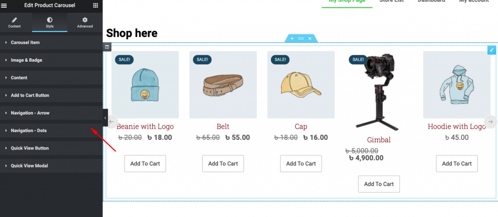 customize WooCommerce shop page