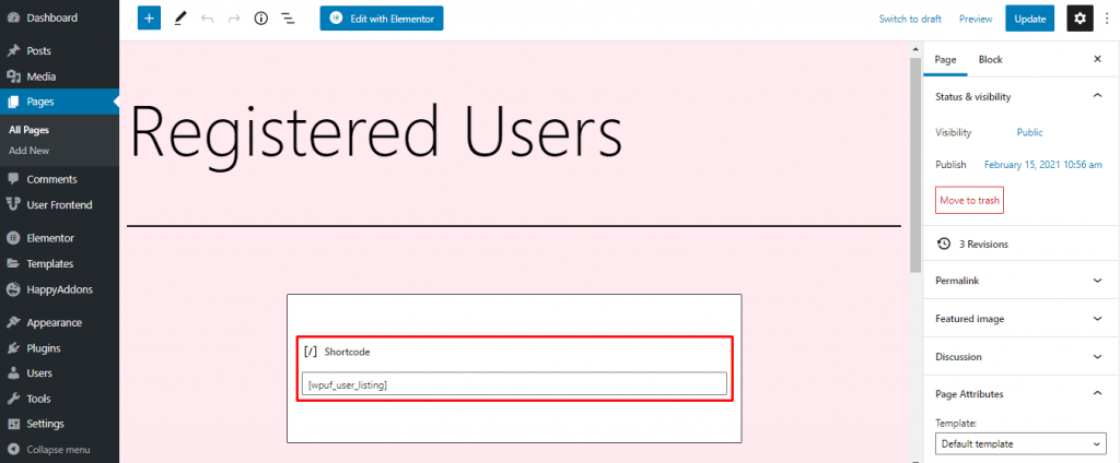 Registration Users