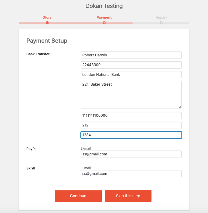 This image shows dokan-seller-setup-wizard-payment