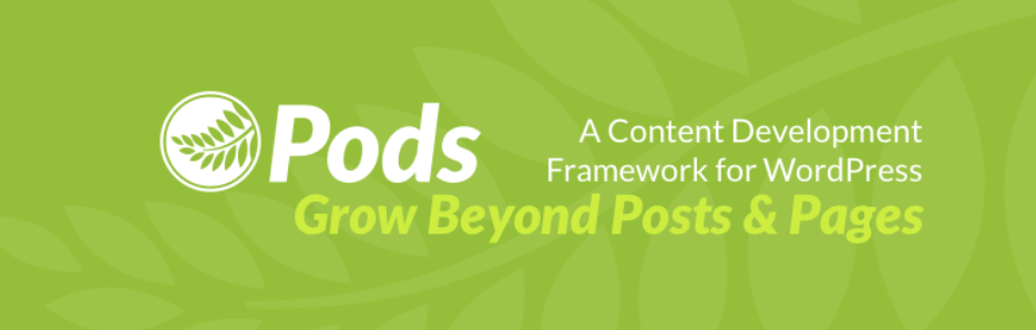 PODS a wordpress custom post and taxonomies