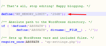 wp-memorry-limit