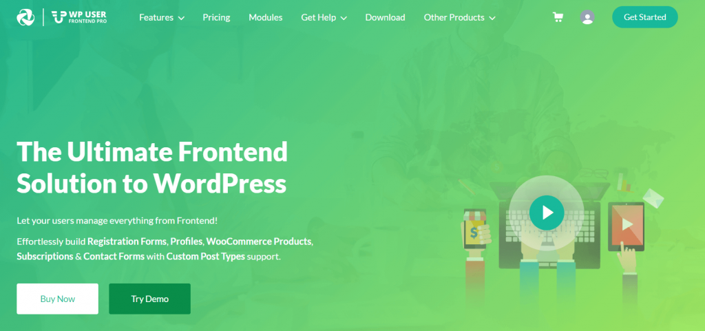 WP User Frontend- best free WordPress Membership plugins