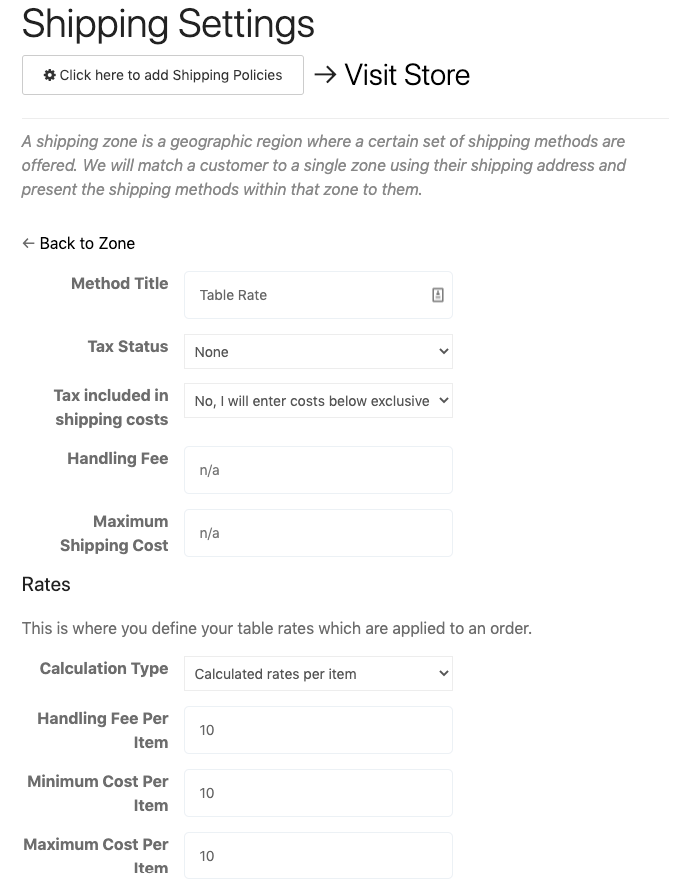 Dokan vendor shipping dashboard