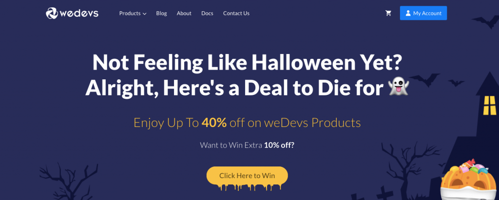 weDevs halloween marketing ideas