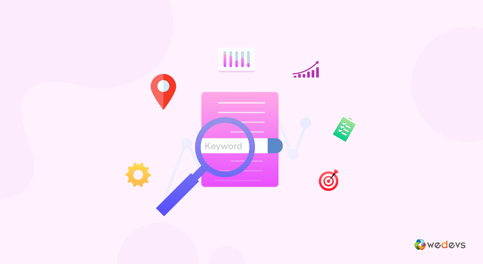 An illustration of keyword research